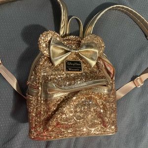 Disney loungefly original rose gold